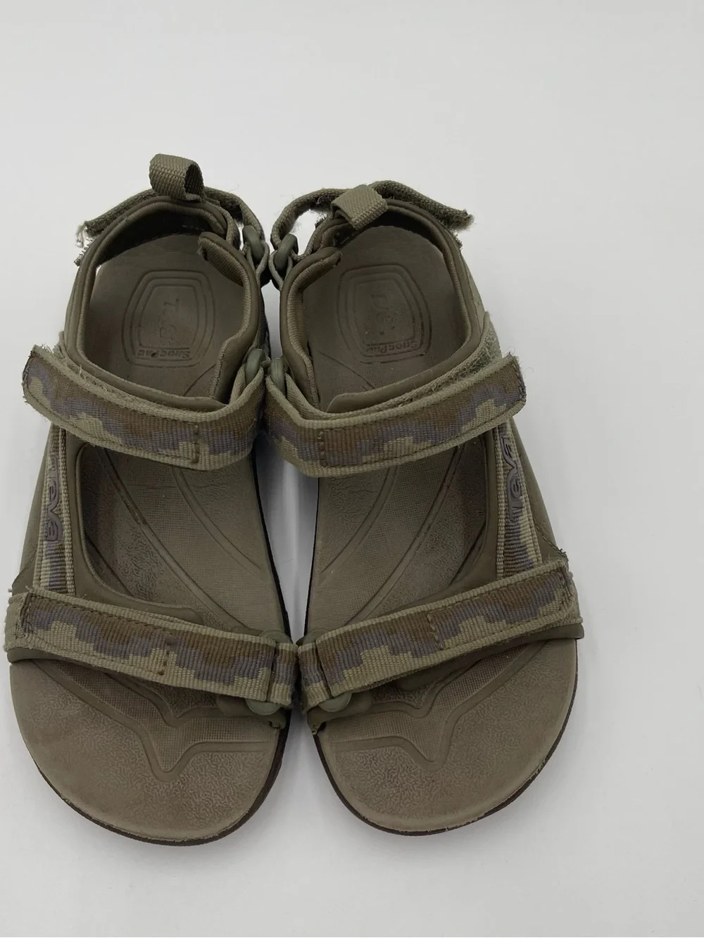 Teva Tanza Camouflage Nature Hiking Sandals Kids Unisex Size 12 Summer